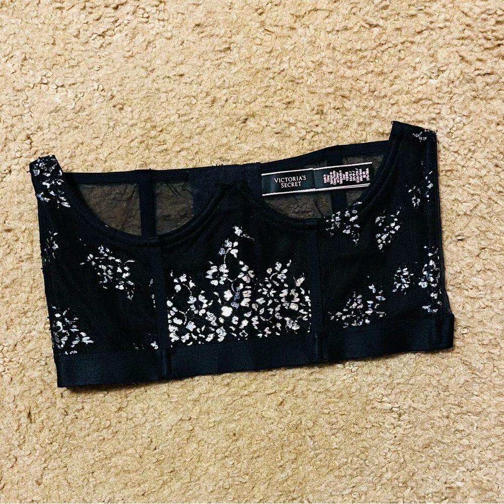 Victoria's Secret Black Lace Bustier